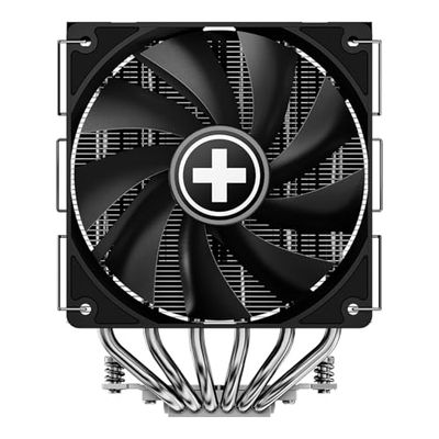 Xilence CRYON M806D.B - Radiatore CPU 260 W TDP, design Dual Tower, 2 ventole PWM silenziose da 120 mm, look in alluminio spazzolato, compatibile con Intel LGA1851/1700/1200/115X & AMD AM5/AM4, nero