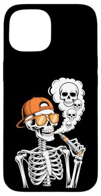 Halloween Skeleton Vaping Costume Case for iPhone 15