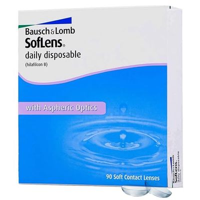 SofLens Daily Disposable BAUSCH + LOMB lentillas diarias esféricas, 90 unidades / 8.6 BC / 14.20 DIA / -03,50