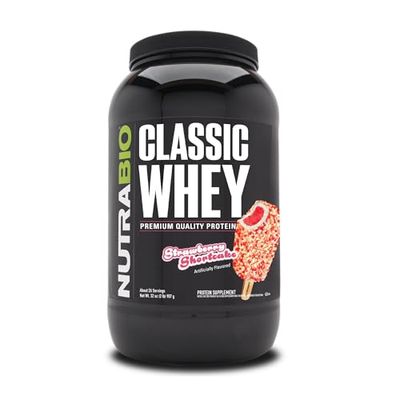 NutrBio Classic Whey Protein Strawberry Shortcake 907 g