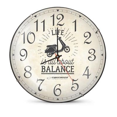 ESPERANZA Zegar ścienny WALL CLOCK SEATTLE Średnica: 30 cm