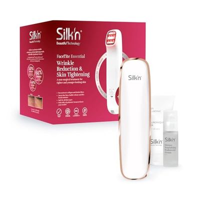 Silk'n FTE1PE1R001 FaceTite Essential Cordless – draadloos apparaat voor het verminderen van rimpels en huidversteviging met HT-technologie – klinisch getest,wit