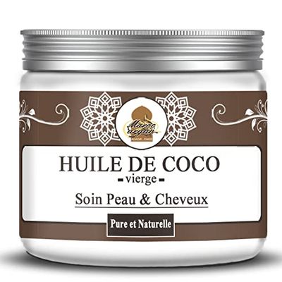 Huile Végétale De Coco Pure et Naturelle - Soin Cheveux, Peau Visage et Corps - 200ml