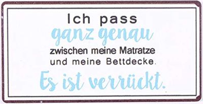 Decorative Fridge Magnet for Home Ich pass ganz genau… 5cm x 10cm