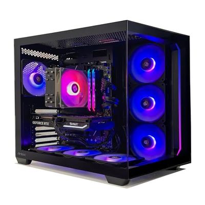 PC GAMING - Gaming PC Aqua C5 4070S Black - Aircooling 120 mm Argb - ANTEC ARGB C5 Black behuizing - MSI B760-P WiFi - Corsair SL RGB 16 GB 3600 BK - SSD NVME 1TB PCIE4,0 - Windows 11 Pro