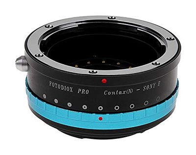 Fotodiox Pro Adaptor de Montura de Lente para Lente Contax N a Cámaras Sony Alpha, NEX, E Mount