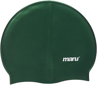 Maru A2423 Gorro de natação, adulto unissexo, verde escuro, tamanho único