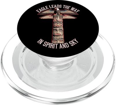 Símbolo espiritual de la cultura nativa americana del águila sagrada orgullo PopSockets PopGrip para MagSafe