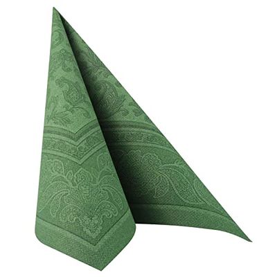 Papstar Royal Collection Guardanapos (50 unidades, dobra 1/4, 40 x 40 cm), cor verde-escuro