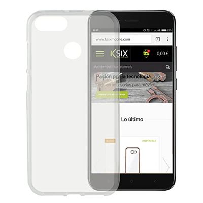 KSIX smart your tech Beschermhoes voor Xiaomi MI A1, halfstevig, transparant