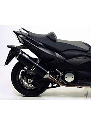 GIANNELLI KIT COLLETTORI E TERMINALE YAMAHA YP 530 T-MAX '12 CORPO TERMINALE ALLUMINIO NERO FOND.NERO