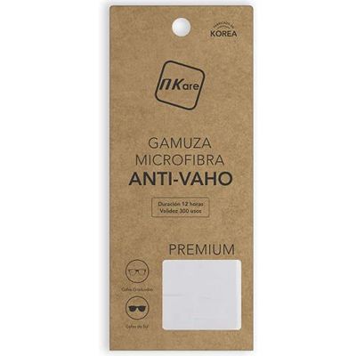 NKare - Salvietta antiappannamento per tutti i tipi di occhiali (graduati o da sole), Fino a 12 ore di durata – Riutilizzabile – Valido fino a 300 utilizzi (vita che si impangano gli occhiali)
