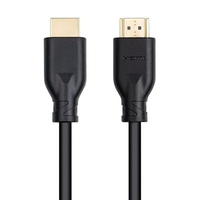 Brightium Câble HDMI V2.0 4K@60Hz 18Gbps 2m idéal pour connecter des appareils haute définition et transmettre des vidéos et audio de haute qualité.