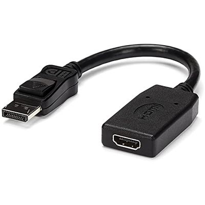 StarTech.com Adaptador DisplayPort a HDMI - Conversor de Vídeo DP a HDMI - 1080p - con Certificación VESA - Convertidor Pasivo Dongle DP a Monitor/Projector HDMI con Conector DP con Pestillo (DP2HDMI)