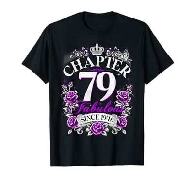 Womens Chapter 79 Fabulous Since 1946 79th Birthday Design Maglietta