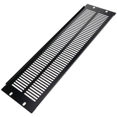 RackMatic - Panel de Rejilla de 3U para Armario Rack 19" Tapa de ventilación Negra