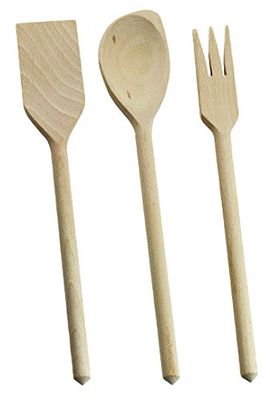 Excelsa Real Wood Septembre avec Pelle et cuillère Fourchette 30 cm Brown