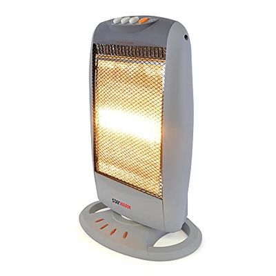 Lloytron F2106GR 3 Bar Halogen Heater, Small, 1200 Watt, Grey by LLOYTRON
