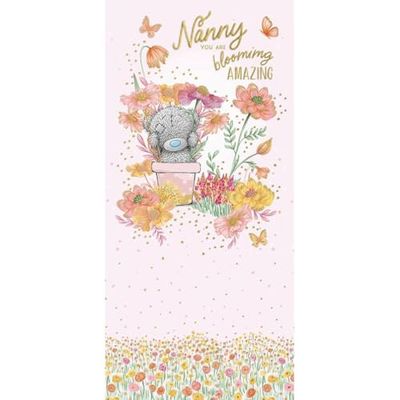 Me to You Tatty Teddy Mother's Day Card 'Nanny You Are Blooming Amazing' 10 x 20 cm – officiell samling
