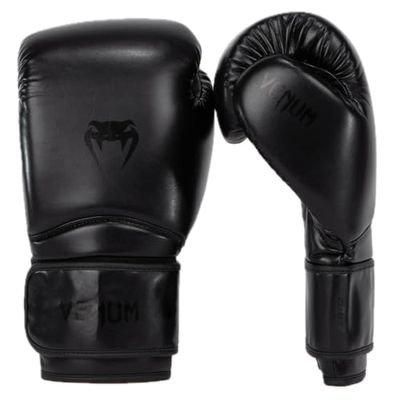 Venum, Contender 1.5 bokshandschoenen, uniseks, volwassenen, 350 g, zwart/zwart