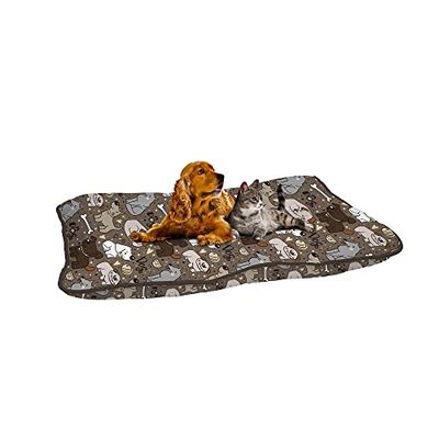 Italian Bed Linen Fantasy Maxi Coussin pour Chien, Brown Dogs, 60x100cm