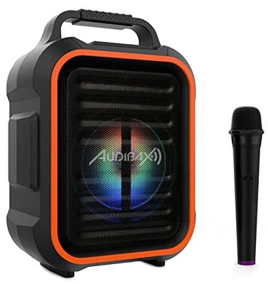 Audibax Denver Combo 6 portatile - Altoparlante PA Attivo da 6,5" - Potenza 50W - Altoparlante Amplificato - Connessione USB/SD - Altoparlante Bluetooth - Batteria Ricaricabile + Microfono - LED