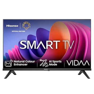 Hisense TV 32" HD Ready 32A4N, Smart TV VIDAA U7, Game Mode, Works with Alexa, Tuner DVB-T2/S2 HEVC 10, lativù