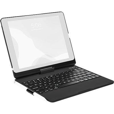 Targus THZ857DE VersaType voor iPad (9./8./7e generatie) 10,2 inch, iPad Air 10,5 inch, iPad Pro 10,5 inch (Duits), slaap-/waakfunctie - zwart