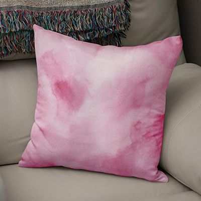 BonaMaison Housse de Coussin Motif, Thème Aquarelle Taie d'oreiller pour Lit Voiture Canapé Maison Salon Chambre, Décoration D'intérieur, 50x50cm - Conçu et Fabriqué en Turquie