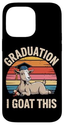 Funny Goat Graduation I Did It Case for iPhone 14 Pro Max