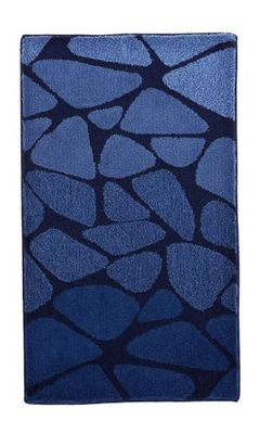 Kleine Wolke Textilgesellschaft Tapis de Bain Inspire, Polyacrylique, Bleu Foncé, 70 x 120 x 1,5 cm