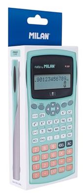 Calculatrice Scientifique Milan M240 Turquoise Argenté 16,7 x 8,4 x 1,9 cm