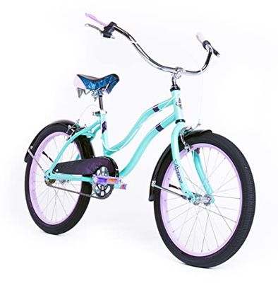 Huffy Fairmont Girls Cruiser Bike, Niñas, Azul Verdoso, 20" (50,8 cm)