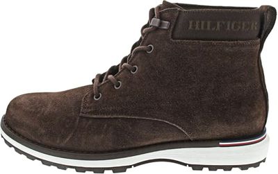 Tommy Hilfiger Bottes Homme Corporate Outdoor Suede Boot en Cuir, Marron (Cocoa), 45