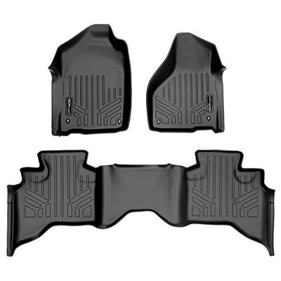 MAX LINER A0126/B0048 Lot de Tapis de Sol 2 rangées Noir pour RAM 1500 Quad Cab 2012-2018