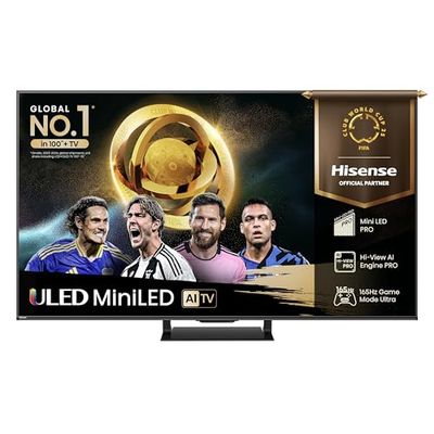 Hisense TV 75" Mini-LED 165Hz 4K 75U72Q PRO, Smart TV VIDAA U9 con 1000+APP, Dolby Vision IQ, HDR 10+ Adaptive, 165Hz Game Mode Ultra, Dolby Atmos 2.1.2 con Subwoofer, Alexa Built-in