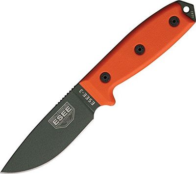 ESEE RC3POD Cuchillo A Lama Fissa,Unisex - Adultos, Verde, un tamaño