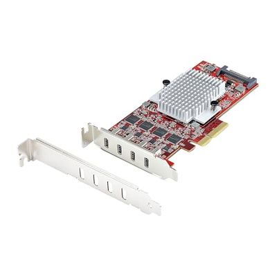 StarTech.com Scheda PCIe USB-C a 4 Porte, USB 3.2 10Gbps, Scheda Espansione PCI Express USB Type-C con 4 Controller USB, TAA