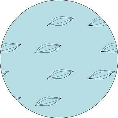 Bonateks, Ronde digitaal bedrukte muismat, antislip onderkant, voor kantoor en thuis, diameter: 22 cm