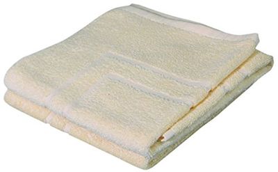 Gözze - Lot de 2 Tapis de bain, 100% Coton, 50 x 70 cm - Vanille