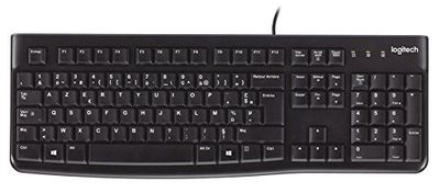 Logitech K120 Tastiera Cablata Business per Windows/Linux, Layout Olandese-Belga Azerty, Nero