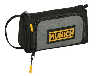 Safta Munich Moonless – Pencil Case with Folding Pocket Full, Children's Pencil Case, Ideal for School Age Children, Comfortable and Versatile, Quality and Resistance, 20 x 8.5 x 11 cm, Colour,