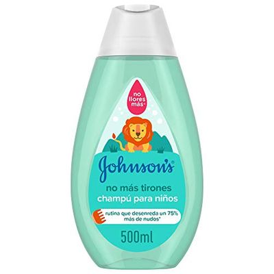 Johnson's Baby No More Shampoo för barn, lämnar håret mjukt, smidigt och lätt att styla, 500 ml