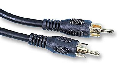 Pro Signal PSG00570 Phono (RCA) Mannelijk naar Mannelijk Lood met RG59 Kabel, 1m, Zwart