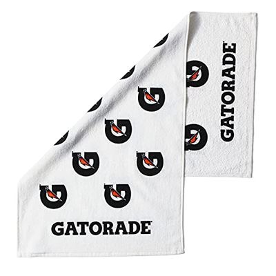 Gatorade Sideline Serviette Blanche 53,3 x 99,1 cm, 100% Coton, Lavable en Machine
