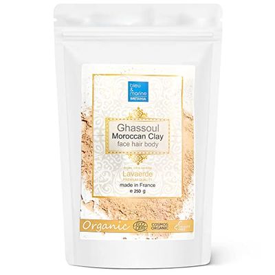 Maseczka Ghassoul Rhassoul Dla Zdrowej Skóry i Włosów, Czerwona Glina, Naturalny Mydło Marokańskie (250 g)