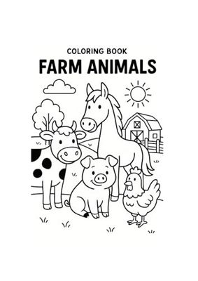 Coloring Book Farm Animals