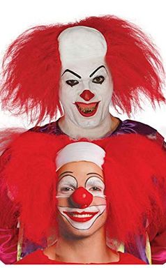 Fiestas Guirca Clown Chauve avec Cheveux