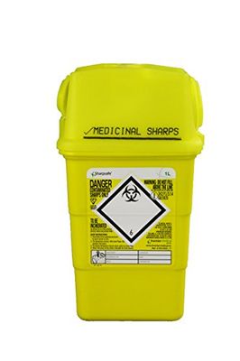 Frontier 41602430 Medical Sharps - Papelera de desecho (1 L)