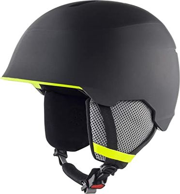 ALPINA Unisexe - Enfants, MAROI JR Casque de ski, charcoal-neon matt, 53-57 cm